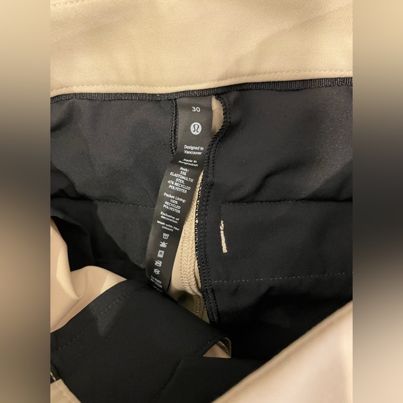 Men's Lululemon ABC Slim Fit Trouser Tan Pants - Picture 5 of 5